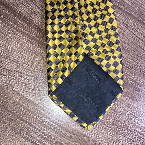 INNOCENTI Italy for Tom James NECK TIE Yellow Blue & Red 100% SILK - Picture 7 of 7